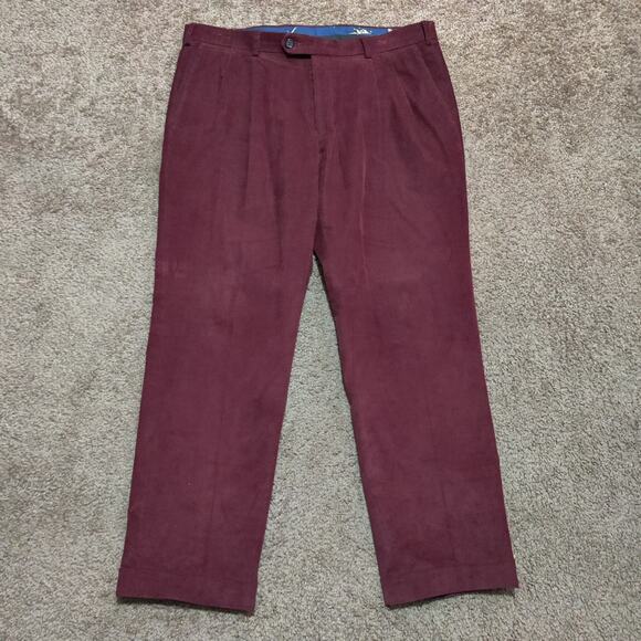 Lauren Ralph Lauren Men’s Stretch Red Corduroy Performance Pants 36 x 29 - Picture 2 of 9